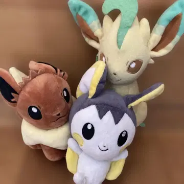 이브이, 리프, 라이츄 봉제 인형 세트