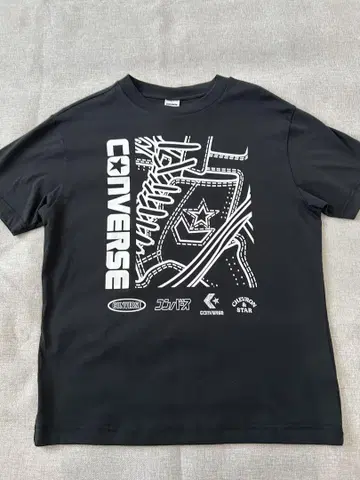 CONVERSE 그래픽 티셔츠 M 블랙