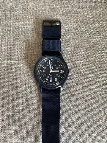 Timex 아날로그 손목시계 매장 한정판 네이비