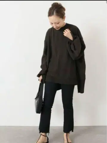 MOTHER insidecrop 데님 사이즈 26 블랙