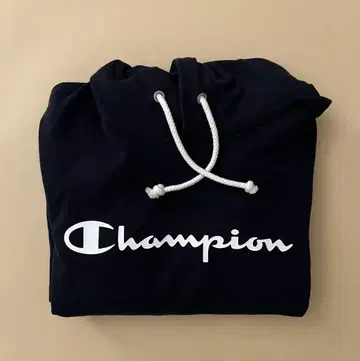 Champion 여성용 긴팔 후드티 네이비