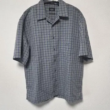 haggar 체크 무늬 반팔 셔츠 L/XL