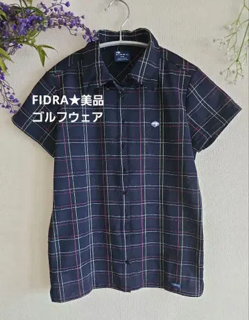 FIDRA 여성용 골프 앞면 오픈 피케 셔츠 메쉬 M/M
