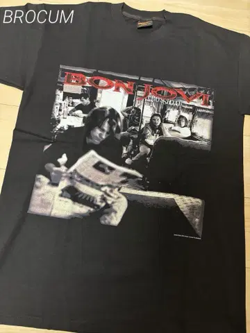 bonjovi 빈티지 티셔츠 본 조비 크로스 로드