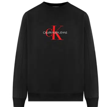 [ CK ] Archval Monogram Flock Logo Sweat