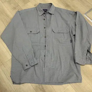 patagonia 그레이 체크 무늬 긴팔 셔츠 S 사이즈