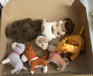 동물 봉제 인형 7개