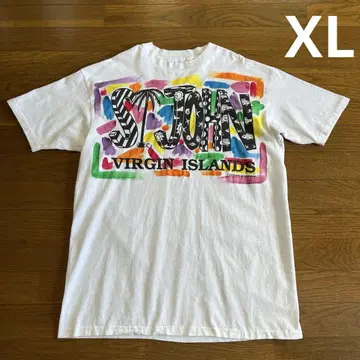 90s USA제 Hanes 아트 티셔츠 XL 화이트 코튼 1990년제