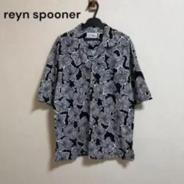 reyn spooner 오픈 칼라 셔츠 반팔 알로하 셔츠 하이비스커스
