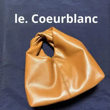 le. Coeur blanc 합성 피혁 트위스트 미니 핸드백