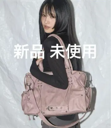 nastyfancyclub 가죽 백 (베이비 핑크)