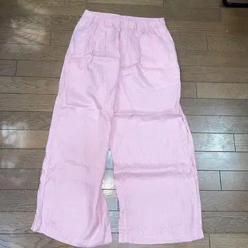 무인양품 린넨 와이드 팬츠