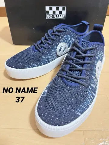 새상품 NO NAME 노네임 스니커즈 통굽 네이비 37