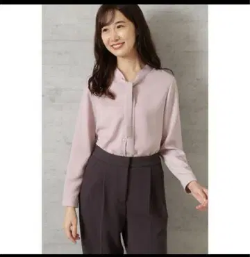 긴팔 블라우스 핑크