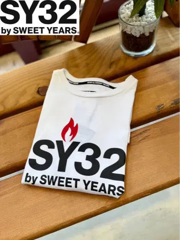 SY32 BY SWEET YEARS 반팔 티셔츠 로고 레어
