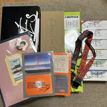 SixTONES 굿즈 세트 (응원봉, 티슈 BOX, 지퍼 백 외)