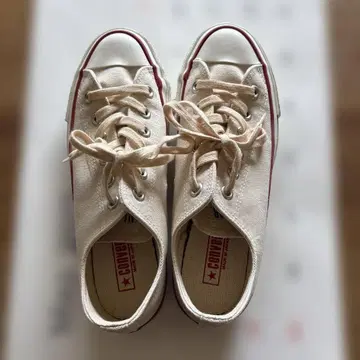 컨버스 올스타 일본제 사이즈 24.5cm 내추럴