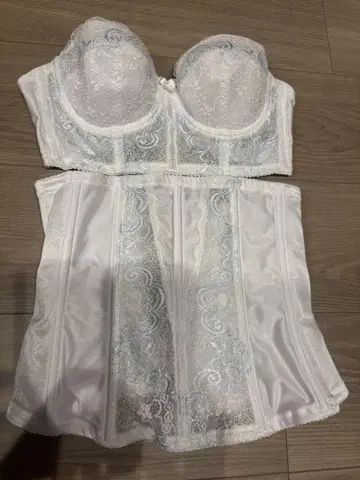 화이트 레이스 코르셋 C70
