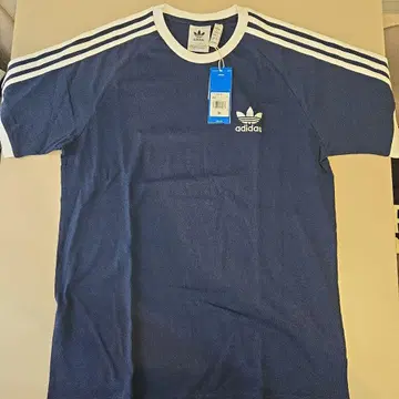 adidas 3 스트라이프 티셔츠 M 네이비/화이트