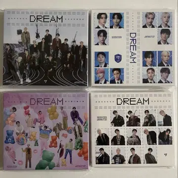 SEVENTEEN DREAM CD 미개봉 4 형태 세트 4점