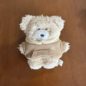 포근 모코모카 후드 부착 볼 체인 키링