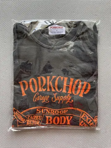 PORK FRONT TEE 25/charcoal 매장 한정 판매