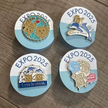 엑스포 2025 렌고 종이상자 핀 배지