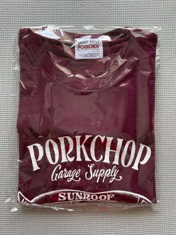 PORK FRONT TEE 25/BURGUNDY