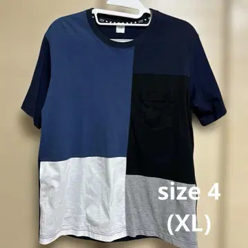 [새상품급] TAKEO KIKUCHI 패치워크 티셔츠 XL 사이즈