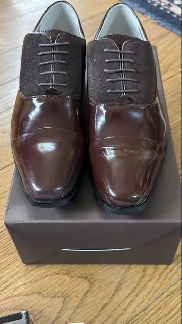 브라운 가죽 드레스 슈즈 26.0cm
