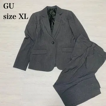 지유 팬츠 수트 셋업 XL 취업활동 출퇴근 워셔블