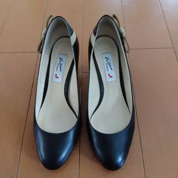 리본 포함 펌프스 브라운 Kitamura 23.5cm