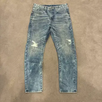 G-STAR RAW 데미지 가공 라이트 블루 데님 팬츠