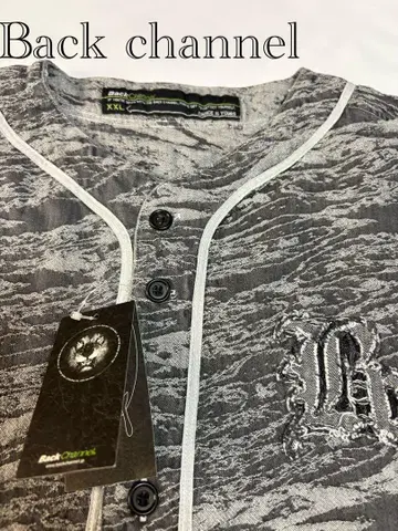 Back channel XXL 데님 베이스볼 셔츠