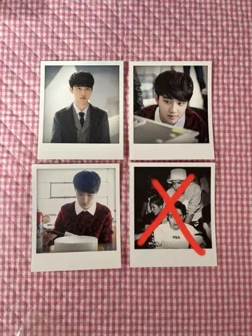 [ 공식 4매 세트 ] EXO D.O. 디오 폴라로이드 포토 카드