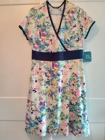 Lily Pulitzer 꽃무늬 랩 원피스 택 포함 미사용품