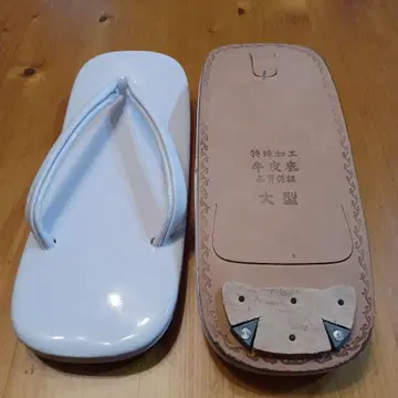 L 사이즈 약 25.5cm 화이트 펄 셋타 K-44