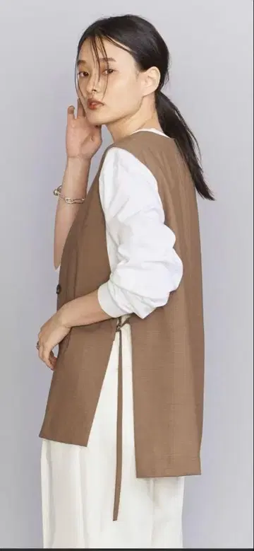 BEAUTY&YOUTH UNITED ARROWS 사이드 벨트 베스트