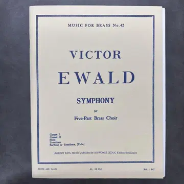 수입 악보 Victor Ewald SYMPHONY Brass Score