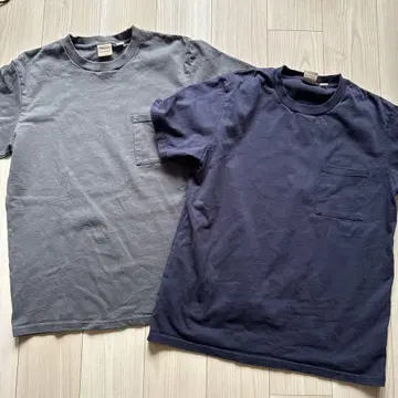 goodwear T셔츠 네이비 블루 그레이 2장 세트 XL