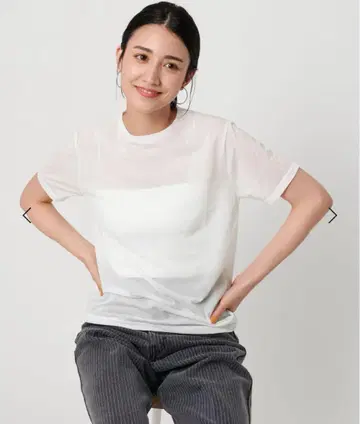 BEAUTY&YOUTH UNITED ARROWS 시어 크루넥 반팔