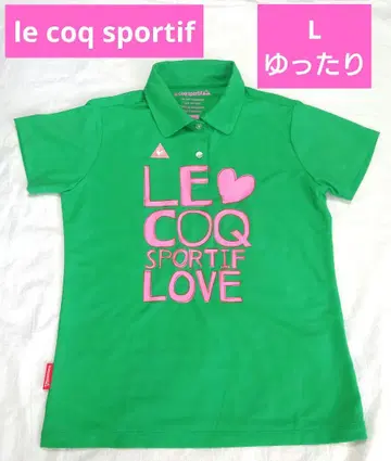le coq sportif 골프웨어 여성용 L 넉넉한 핏 그린