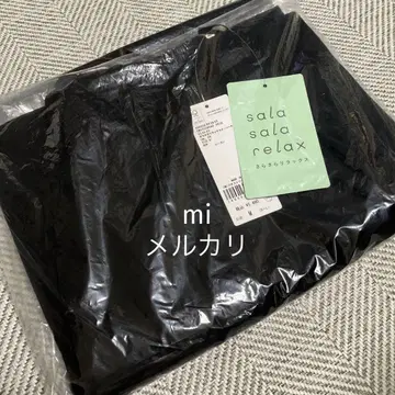 GLOBAL WORK 사라사라 릴랙스 이지 팬츠 블랙 M