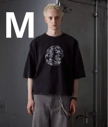 GRANCY 그래픽 디자인 리버서블 티셔츠 m
