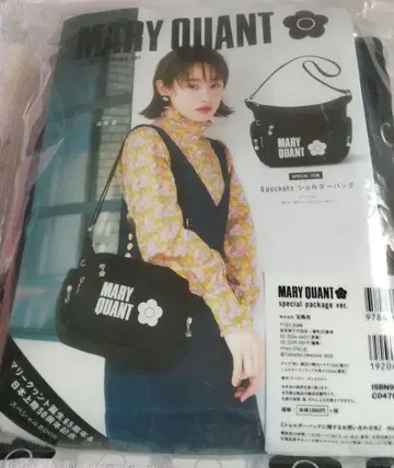 MARY QUANT 6 포켓 숄더백 블랙 미사용품