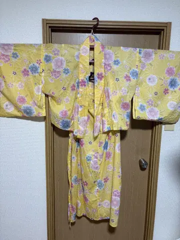 2부식 유카타, 오비, 일본 나막신 3개 세트