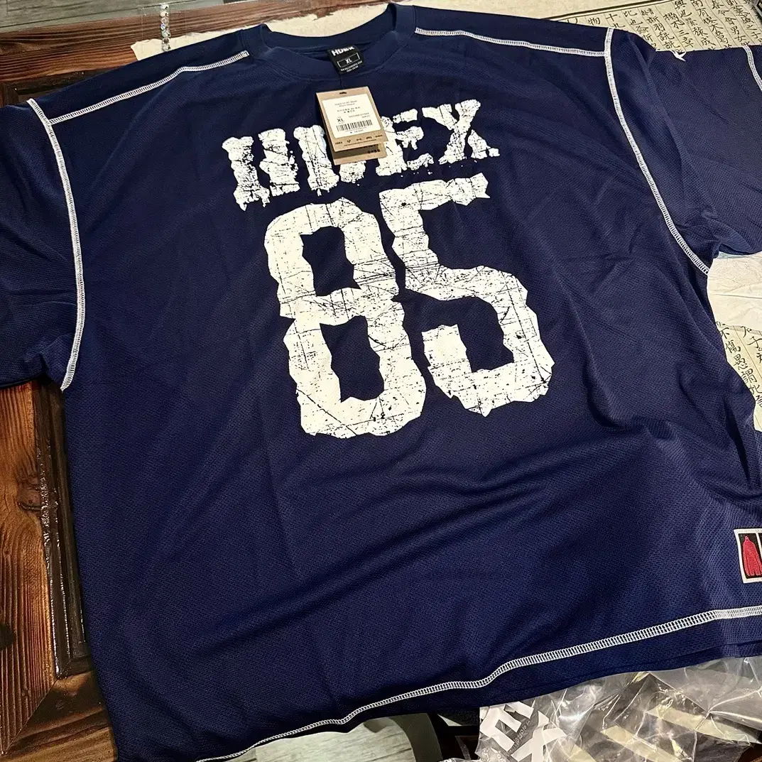 Hadex Giant Fit 85 Mesh Short Sleeve Navy XL #에이치덱스,#하
