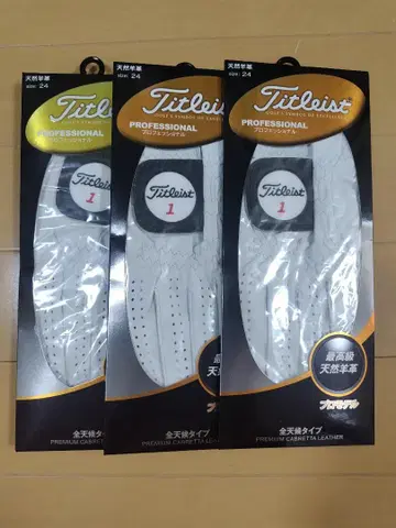 [새상품] 타이틀리스트 프로페셔널 테크 24cm 왼손용 화이트 3매