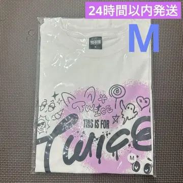 TWICE THIS IS FOR 투어 반팔 티셔츠 화이트 M