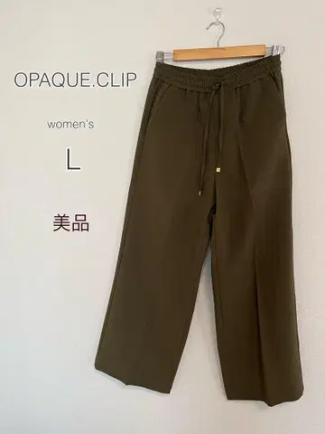 OPAQUE.CLIP 여성용 와이드 팬츠 L 넉넉한 핏 새상품급